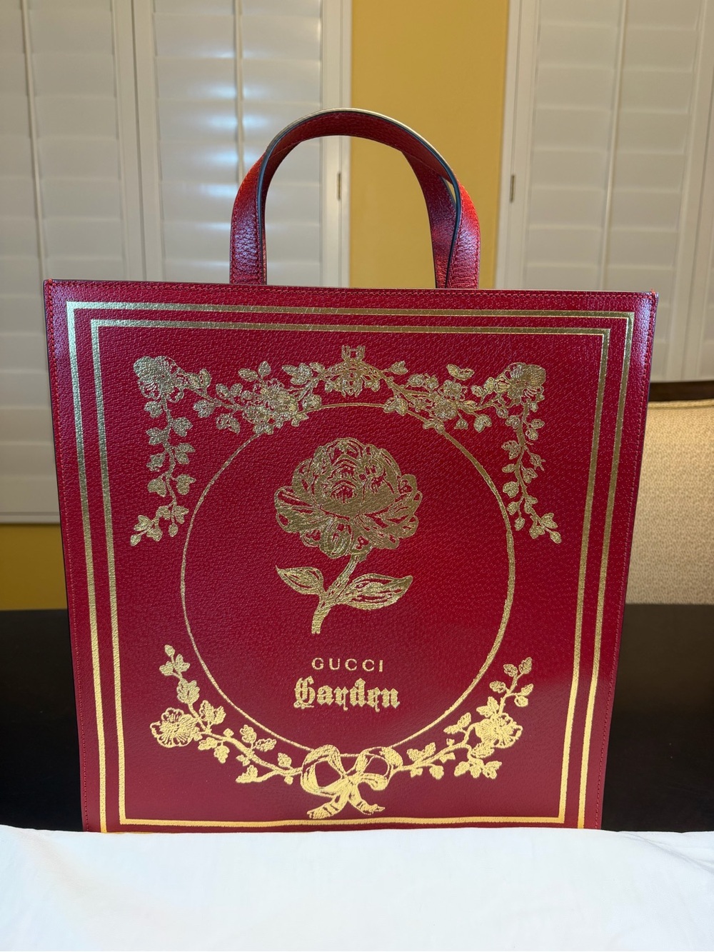 New Authentic Gucci Garden Collection Leather Shoulder Tote Bag Limited Edition - Picture 2 of 16